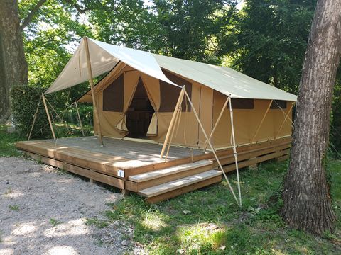Tente en toile et en bois 5 personnes - Lodge Cabanon Classic