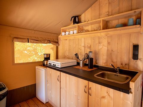 TENTE TOILE ET BOIS 4 personnes - Safari lodge