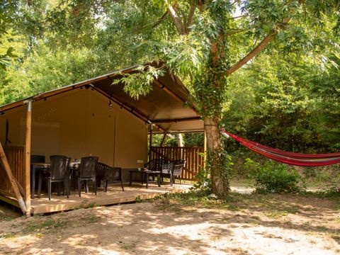 TENTE TOILE ET BOIS 4 personnes - Safari lodge