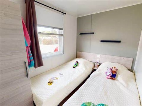 MOBILHOME 6 personnes - Home-Flower Premium 30m² (3 chambres) + terrasse couverte de 16m²