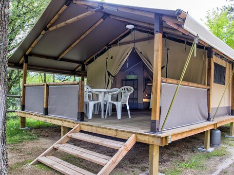 TENTE TOILE ET BOIS 5 personnes - KENYA sans sanitaires