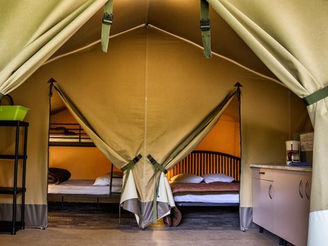 TENTE TOILE ET BOIS 5 personnes - KENYA sans sanitaires