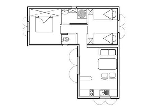 CHALET 4 personnes - Maison-Chalet 30 à 35m² CLIMATISEE