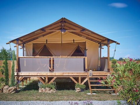 Tente en toile et en bois 5 personnes - Lodge BALI