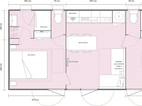 MOBILHOME 4 personnes - CIELA CONFORT LUXE - 2 chambres