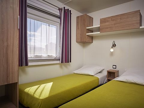 Mobilhome 6 personnes - Comfort XL | 3 Ch. | 6 Pers. | Terrasse surélevée | Clim.