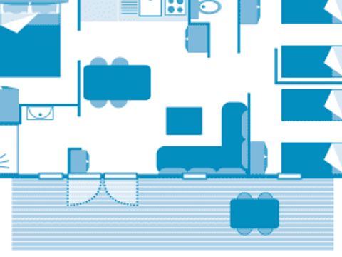 MOBILHOME 6 personnes - Cottage Coquelicot 6p 3ch 1sdb ***