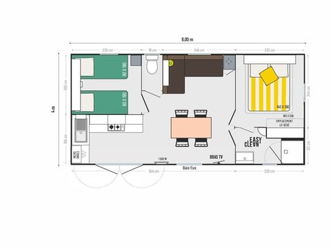 MOBILHOME 4 personnes - Ciela Confort - 2 chambres