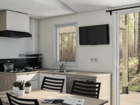 MOBILHOME 8 personnes - Cottage Confort 4 Pièces 6/8 Personnes Climatisé + TV