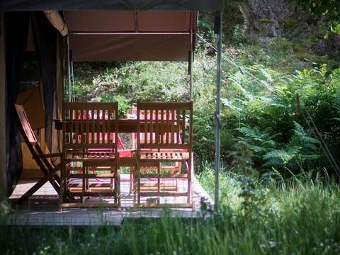 TENTE TOILE ET BOIS 5 personnes - Safari