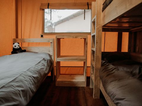 Tente en toile et en bois 5 personnes - Tente Lodge Prestige Plus 2 Ch - 5 Pers