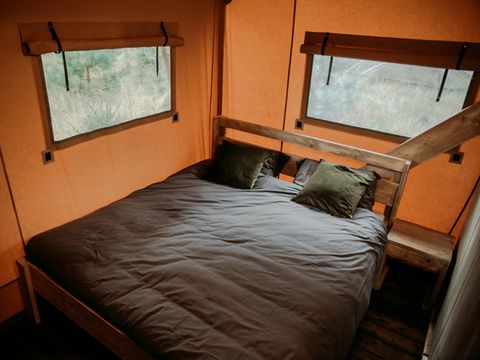 Tente en toile et en bois 5 personnes - Tente Lodge Prestige Plus 2 Ch - 5 Pers