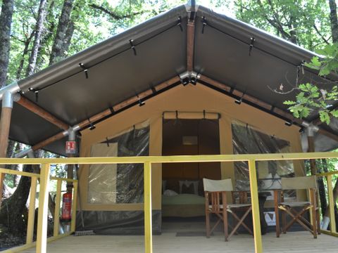 TENTE TOILE ET BOIS 4 personnes - Bamburi - 16 m² + terrasse 12 m²