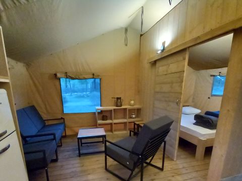 TENTE TOILE ET BOIS 6 personnes - Lodge