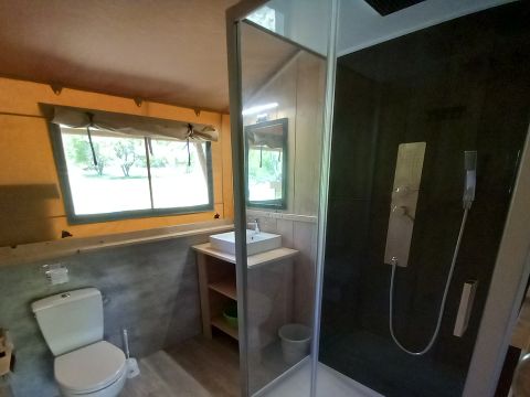 TENTE TOILE ET BOIS 6 personnes - Lodge