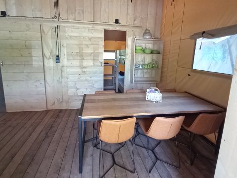 TENTE TOILE ET BOIS 6 personnes - Lodge