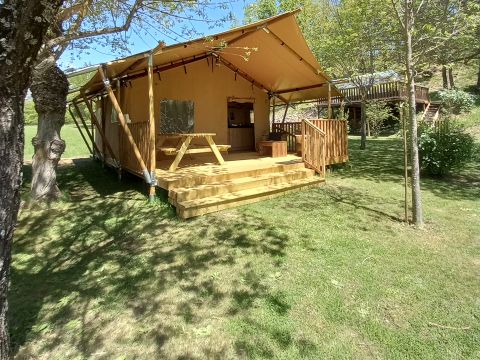 TENTE TOILE ET BOIS 4 personnes - Safari