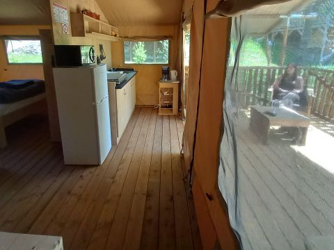 TENTE TOILE ET BOIS 4 personnes - Safari