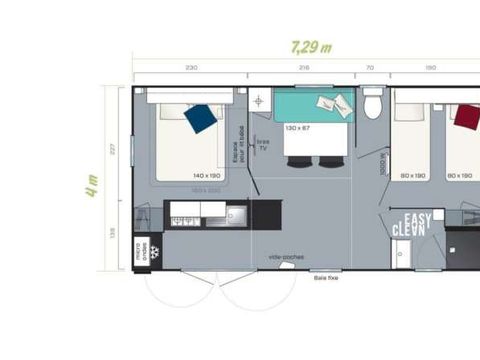 MOBILHOME 6 personnes - CONFORT