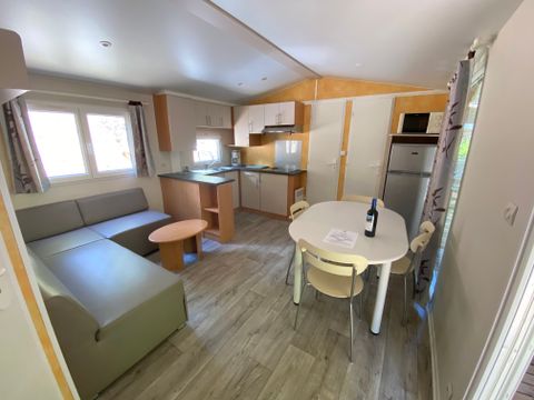 MOBILHOME 5 personnes - Résidence LOUISIANE  Confort 2 chambres avec terrasse couverte + TV
