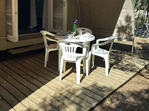 TENTE TOILE ET BOIS 4 personnes - Coco sweet (sans sanitaires, sans eau)