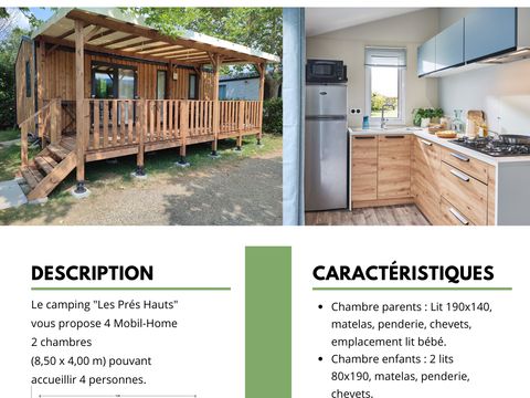 MOBILHOME 4 personnes - Baronnies 2 chambres