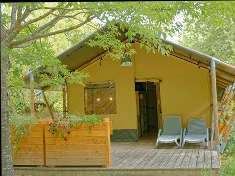 TENTE TOILE ET BOIS 6 personnes - Tente Safari