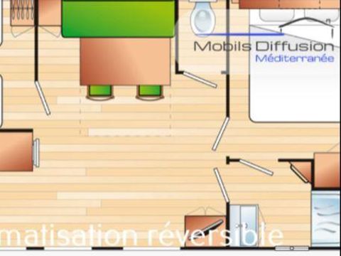 MOBILHOME 5 personnes - 'Standing'