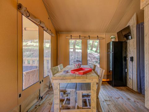 TENTE TOILE ET BOIS 6 personnes - LODGE PREMIUM BOIS et TOILE