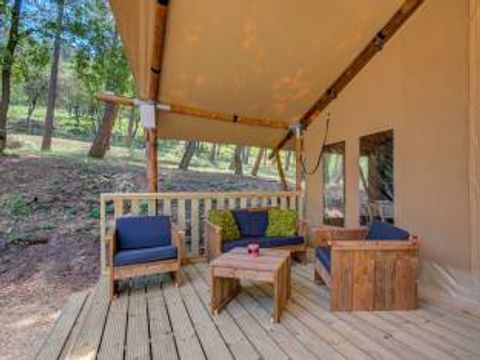 TENTE TOILE ET BOIS 4 personnes - Lodge Prémium 4 personnes