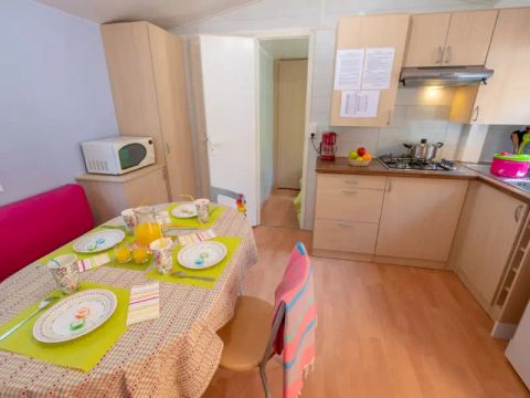 MOBILHOME 4 personnes - Mobil Home Aqua 2 ch 4 pers Terrasse Semi-Couvert