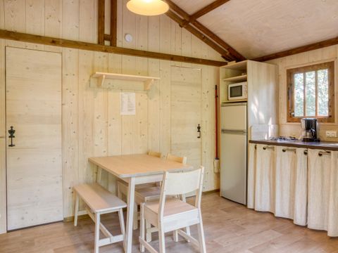TENTE TOILE ET BOIS 5 personnes - CABANE LODGE 2 chambres