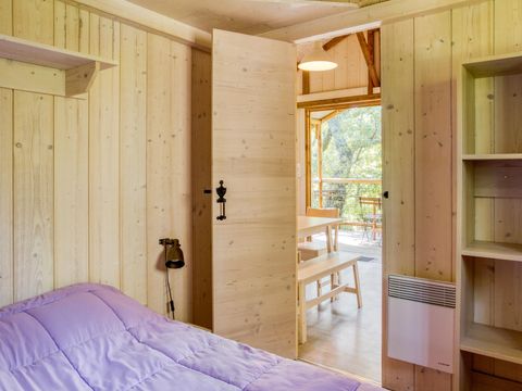 TENTE TOILE ET BOIS 5 personnes - CABANE LODGE 2 chambres