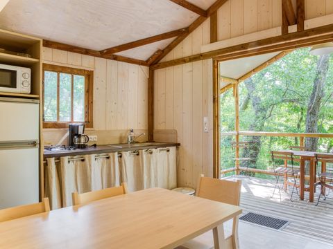 TENTE TOILE ET BOIS 5 personnes - CABANE LODGE 2 chambres