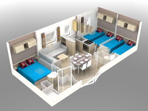MOBILHOME 6 personnes - 3 chambres
