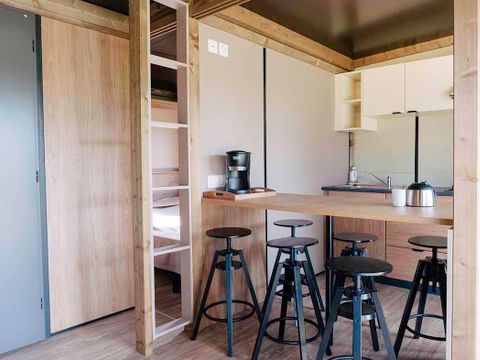 CHALET 6 personnes - Confort 35m² 3 chambres terrasse semi-couverte + climatisation