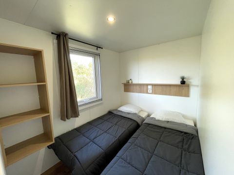 MOBILHOME 4 personnes - Premium 29 m² 2 chambres terrasse semi-couverte + climatisation + LV   L