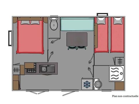 MOBILHOME 4 personnes - 2 chambres (de 35 à 38 m²)