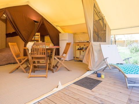 Tente en toile et en bois 5 personnes - Tente Ciela Nature - 2 chambres (sans sanitaire)