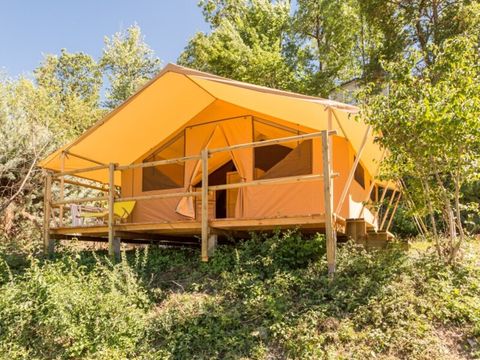 Tente en toile et en bois 5 personnes - Tente Ciela Nature - 2 chambres (sans sanitaire)