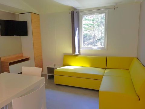 Mobilhome 6 personnes - Mobil home Prestige SPA - 3 chambres dont 1 suite parentale - draps, serviettes et plancha