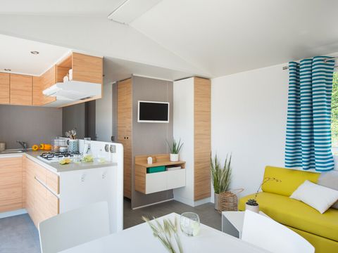 Mobilhome 6 personnes - Mobil home Prestige SPA - 3 chambres dont 1 suite parentale - draps, serviettes et plancha