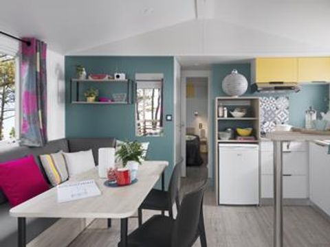 Mobilhome 2/4 personnes - Louisiane Confort 26 m² - 2 chambres - Terrasse couverte - TV
