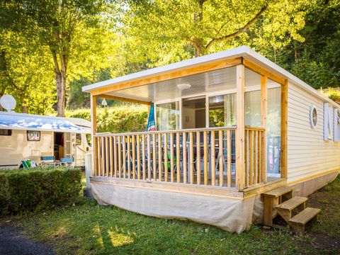 Mobilhome 4/6 personnes - O'hara Confort 25 m² - 2 chambres - Terrasse couverte - TV