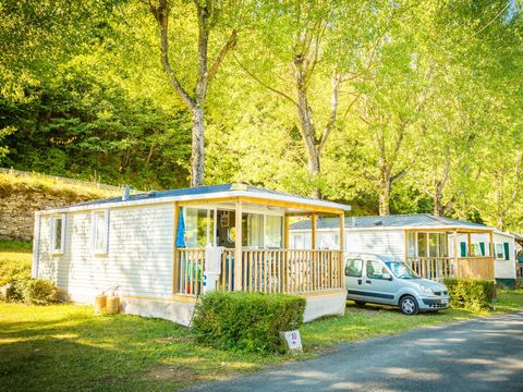 MOBILHOME 6 personnes - Mobil-home O'hara Confort 25 m² - 2 chambres + Terrasse couverte + TV 4/6 pers