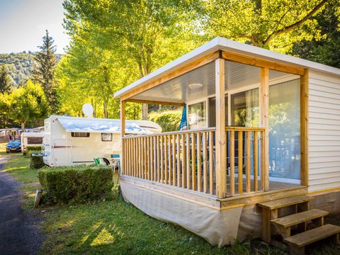 Mobilhome 4/6 personnes - O'hara Confort 25 m² - 2 chambres - Terrasse couverte - TV