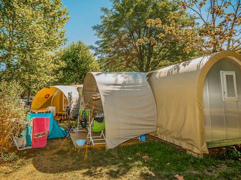 Bungalow toilé 2/4 personnes - Coco Sweet 16m² - 2 chambres - Sans sanitaires - Bord de rivière
