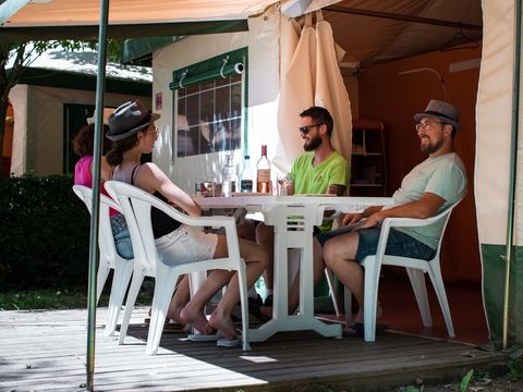 TENTE TOILE ET BOIS 5 personnes - BENGALI sans sanitaires