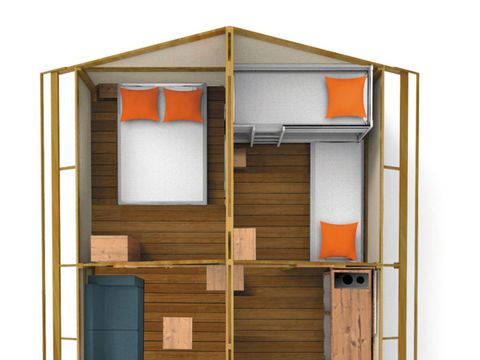 LODGE 5 personnes - LODGE sans sanitaires