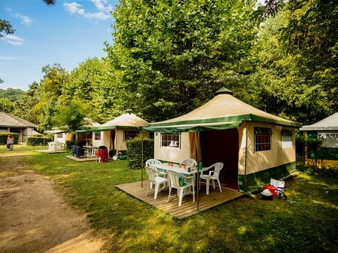 TENTE TOILE ET BOIS 5 personnes - BENGALI CONFORT sans sanitaires